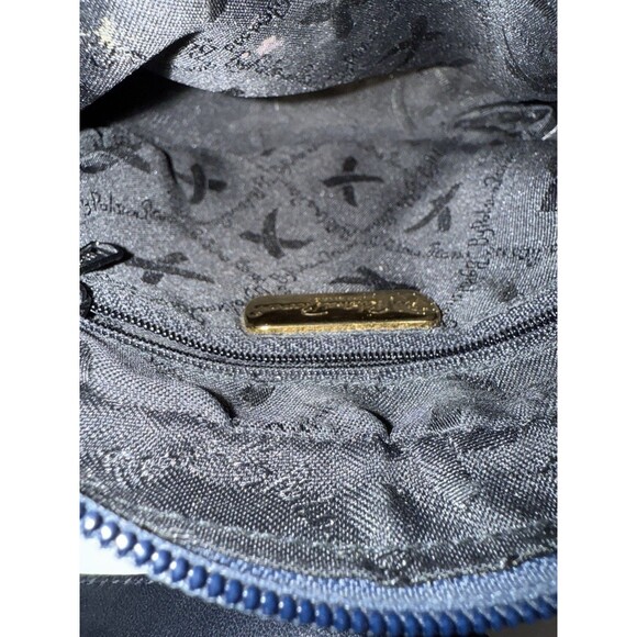 Vintage Paloma Picasso Black Leather Mini Shoulder Crossbody Handbag Gold Chain - Picture 14 of 16